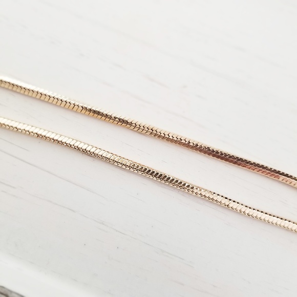 Last1️⃣ Double Snake Chain Toggle Bracelet 18K Gold Plate Boho Trendy Jewelry - Picture 3 of 5